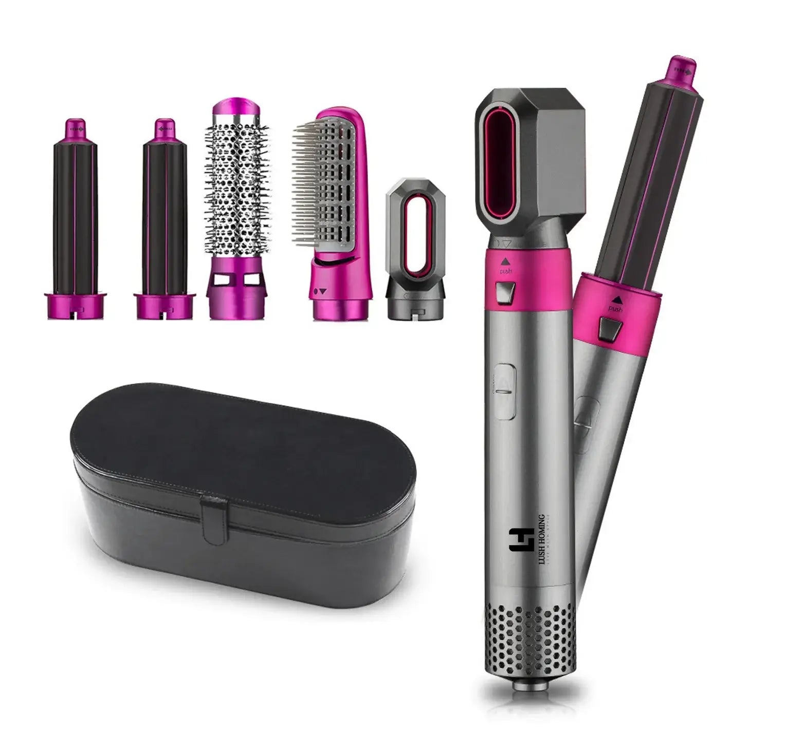 Lush Homing Hair Curler with Dryer: Achieve Salon-Quality Curls Effortlessly