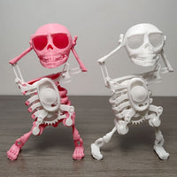 3D Printed Mini Skull: Fun & Customizable Decompression Toy (Lucky Charm!)