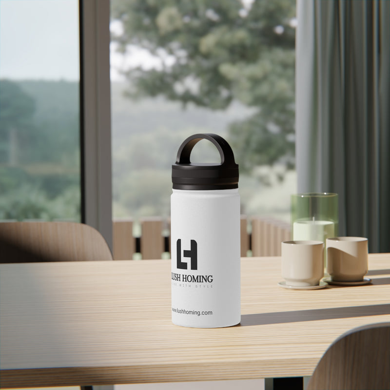 Stainless Steel Water Bottle, Handle Lid