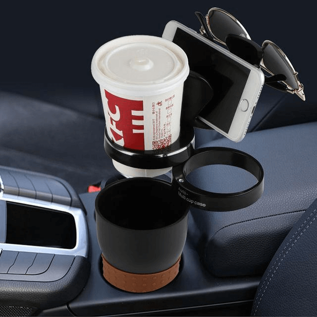 Rotating Storage Cup Holder - Adjustable Organizer for Car Essentials & Drinks