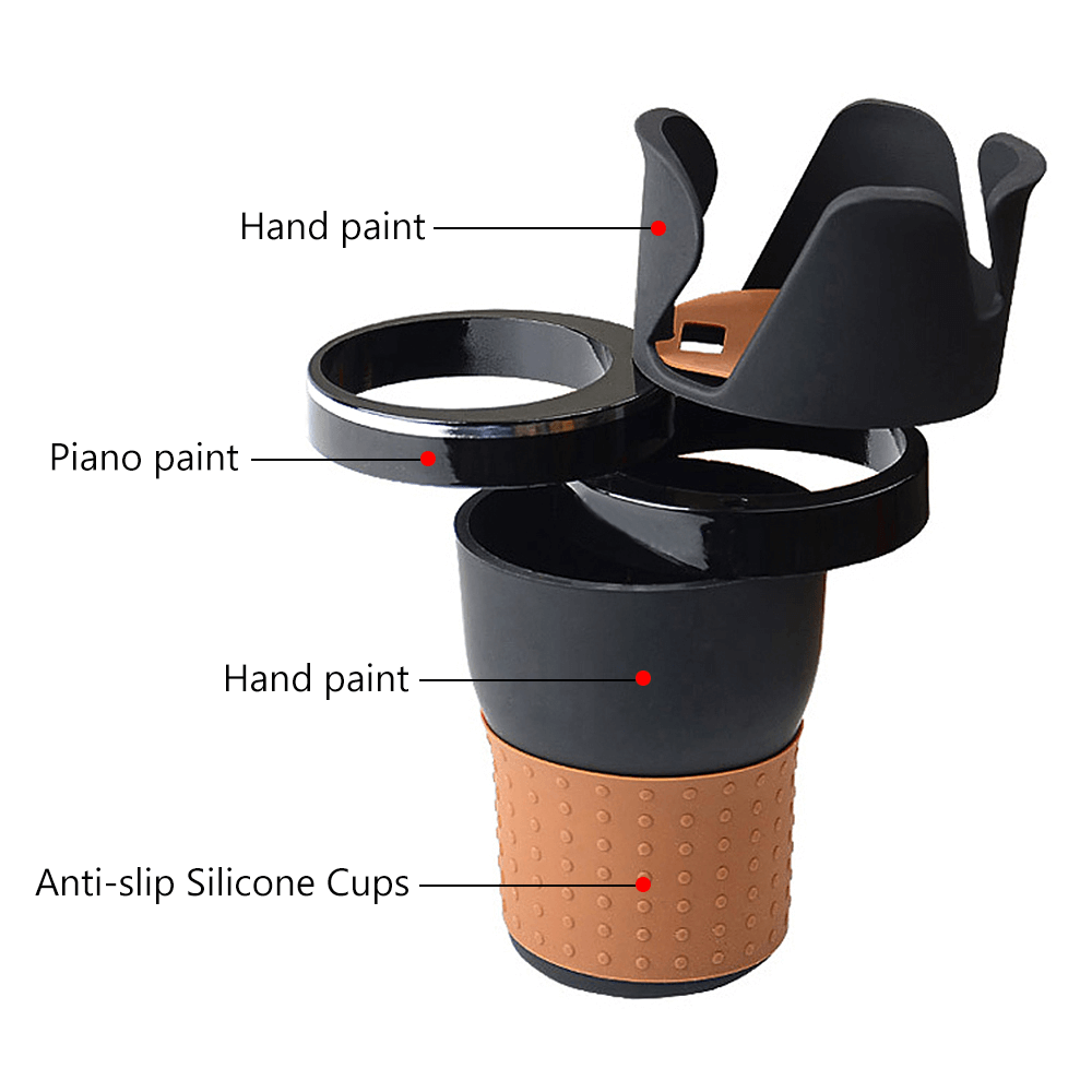 Rotating Storage Cup Holder - Adjustable Organizer for Car Essentials & Drinks