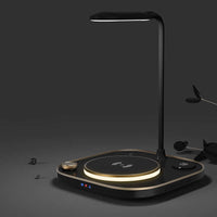 Three-in-one Wireless Magnetic Charger Desk Lamp with 15W Fast Charging Capabilities and Sleek Design