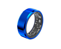 2024 Smart Ring for Men & Women in blue, tracks heart rate, sleep, blood oxygen, IP68 waterproof, lightweight design, 10-day battery life