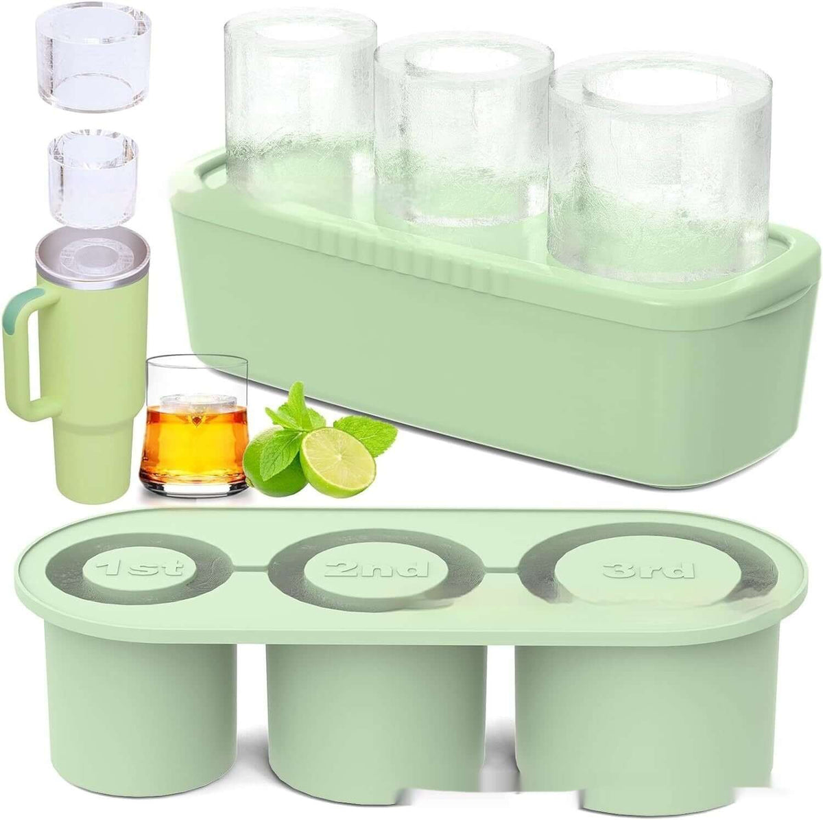 Chill Drinks to Perfection: Stanley Tumbler Multi-Size Cylinder Ice Cube Tray