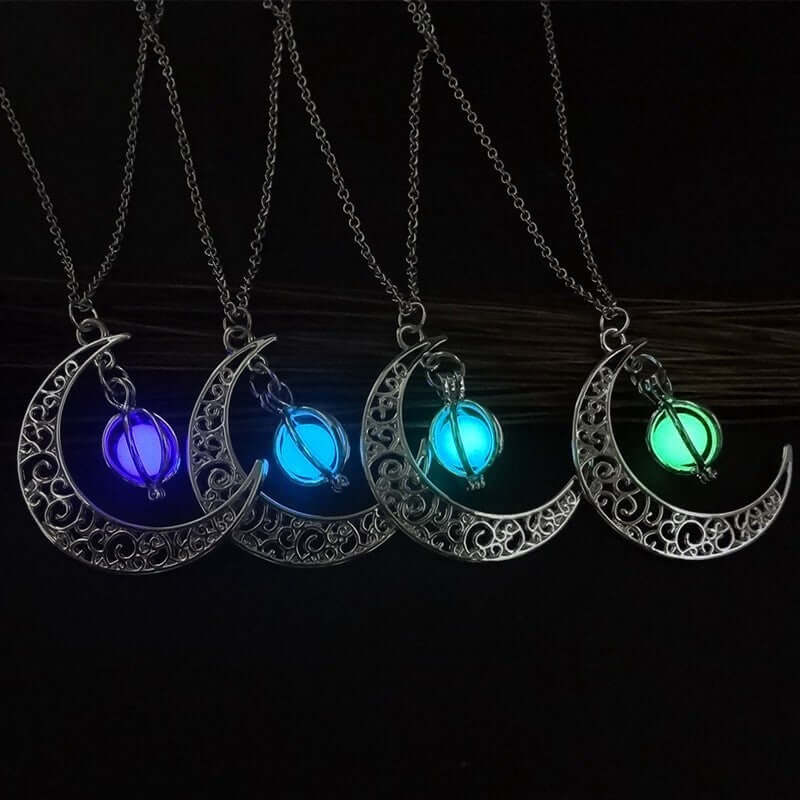 Collier de guérison en pierre naturelle brillante de lune à la mode pour femmes, cadeau, pendentif lumineux, bijoux