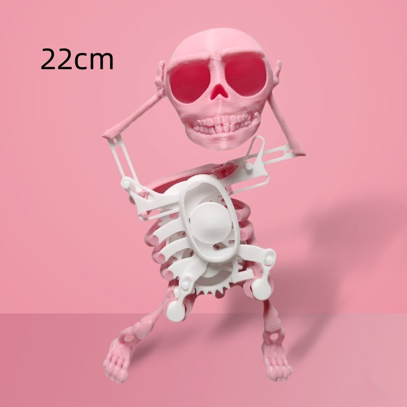 3D Printed Mini Skull: Fun & Customizable Decompression Toy (Lucky Charm!)