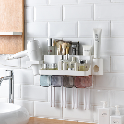 Multifunctional Toothbrush Holder: Organize Your Bathroom Essentials with Ease