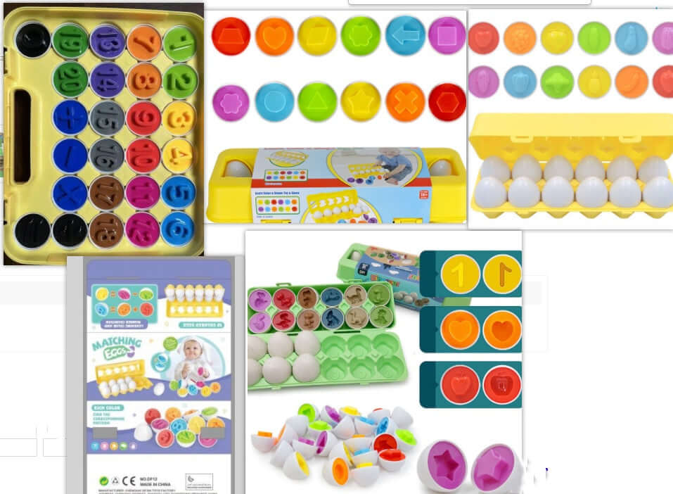 Jouet éducatif d'apprentissage pour bébé Jouets intelligents pour œufs Jeux de trieurs de formes Jouets Montessori pour enfants