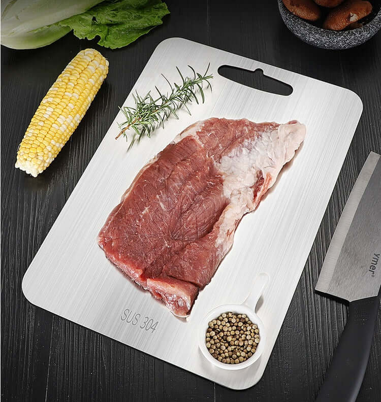 Premium Stainless Steel Cutting Board - Durable, Hygienic, Modern