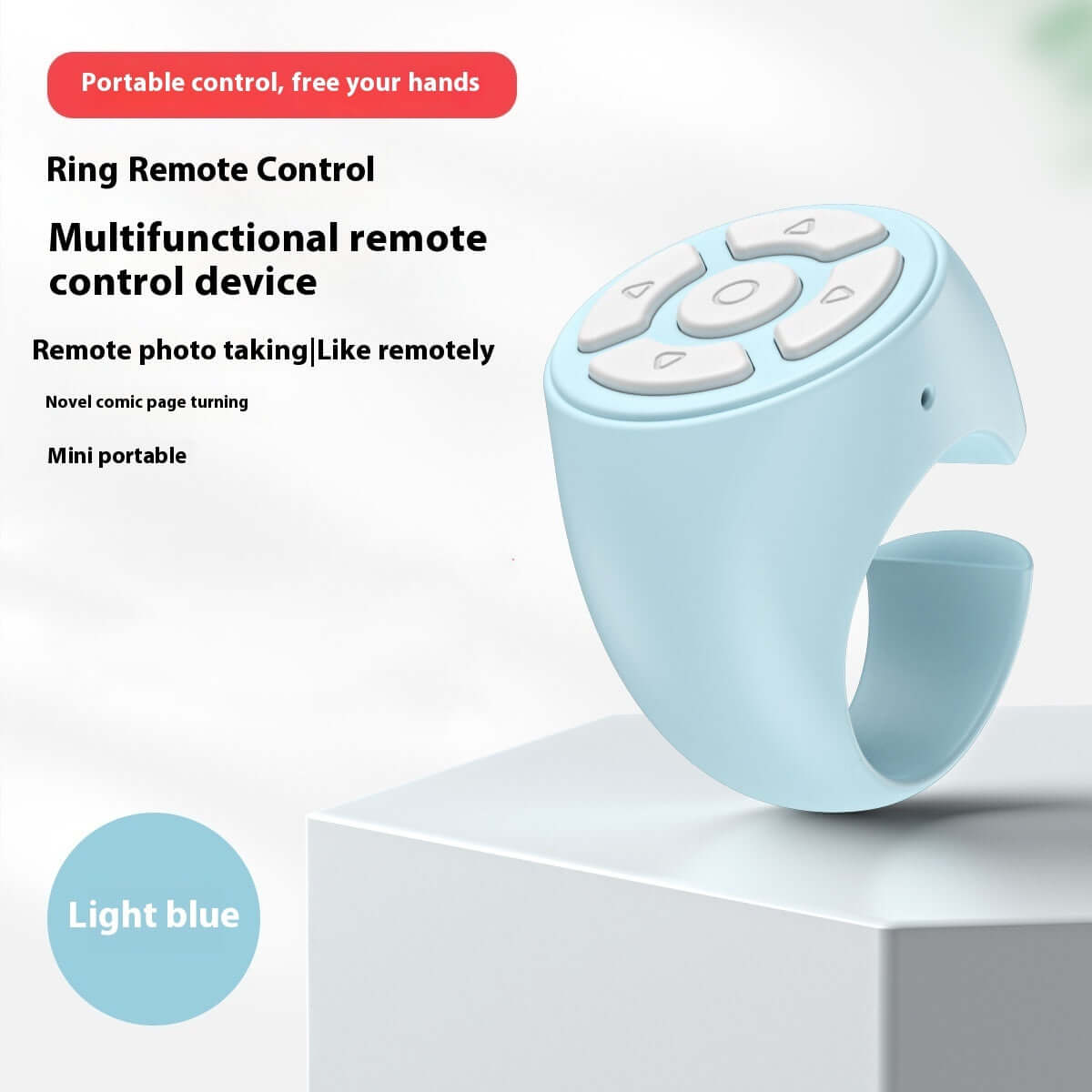 Smart Ring Remote Control - Hands-Free TikTok &amp; Camera Control