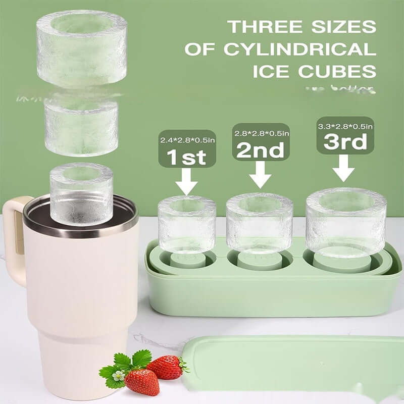 Chill Drinks to Perfection: Stanley Tumbler Multi-Size Cylinder Ice Cube Tray