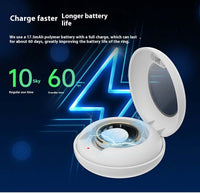 2024 Smart Ring in charging case with battery life information, boasting 10-day regular use and 60-day standby time.