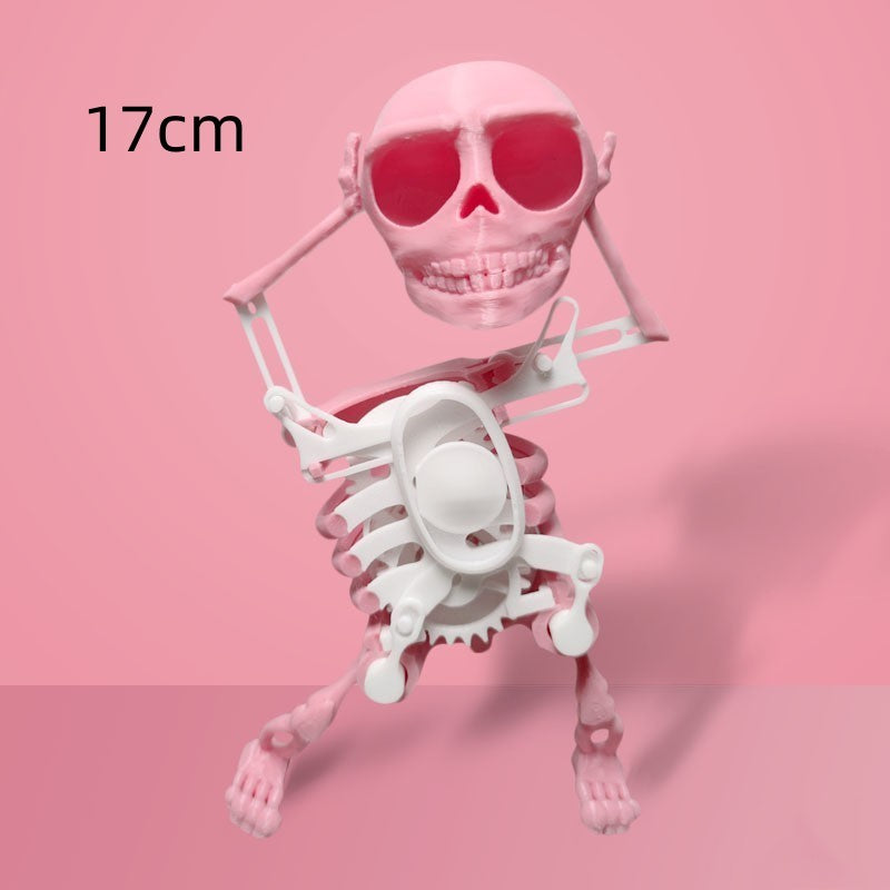 3D Printed Mini Skull: Fun & Customizable Decompression Toy (Lucky Charm!)