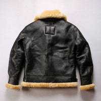 Conquer Winter in Style: B31850 Men's Shearling Bomber Jacket