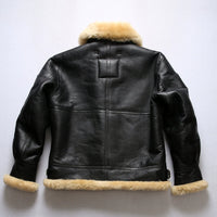 Conquer Winter in Style: B31850 Men's Shearling Bomber Jacket