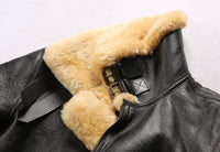 Conquer Winter in Style: B31850 Men's Shearling Bomber Jacket