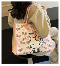 Miniso Hello Kitty Nouveau sac à main pour femme Sac à bandoulière tendance de haute qualité pour femme Sac de shopping de grande capacité pour fille