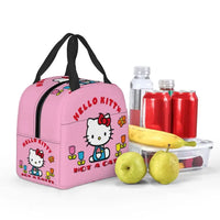 Benutzerdefinierte Hello Kitty Cat Lunchtasche, auslaufsichere Kühltasche, wärmeisoliert, Bento-Box für Frauen und Kinder, Picknick, Reise-Lebensmittel-Tragetaschen