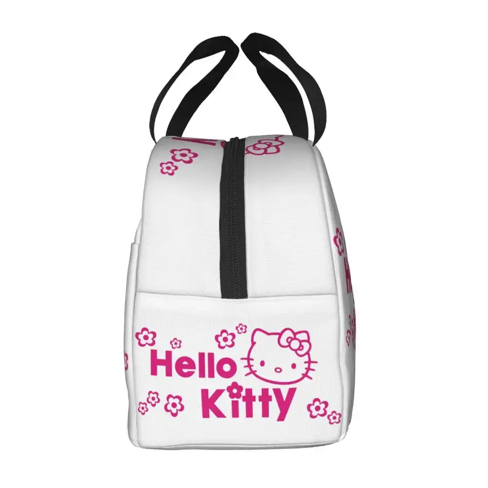 Benutzerdefinierte Hello Kitty Cat Lunchtasche, auslaufsichere Kühltasche, wärmeisoliert, Bento-Box für Frauen und Kinder, Picknick, Reise-Lebensmittel-Tragetaschen