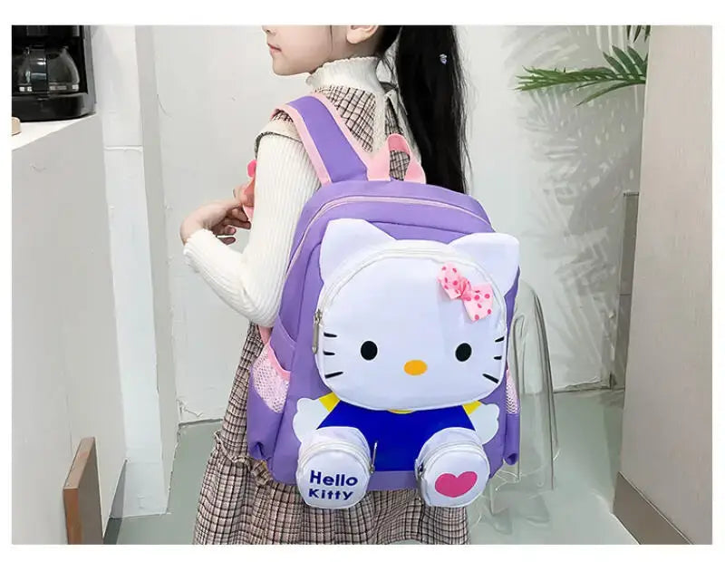 Sac à dos mignon Hello Kitty dessin animé enfants Anime Spiderman 3D sac à dos sac d'école étanche sac d'étudiant pour fille garçons