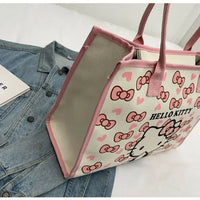 Miniso Hello Kitty Nouveau sac à main pour femme Sac à bandoulière tendance de haute qualité pour femme Sac de shopping de grande capacité pour fille