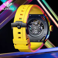 Top Luxury Men's Watches Personalized Fashion Hollow Out Fully Automatic Mechanical Watch Waterproof Luminous Wristwatch