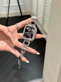 Hello Kitty Rhinestone Metal Apple Watch Band