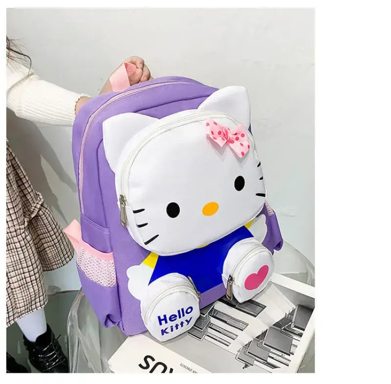 Sac à dos mignon Hello Kitty dessin animé enfants Anime Spiderman 3D sac à dos sac d'école étanche sac d'étudiant pour fille garçons