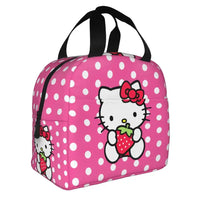 Benutzerdefinierte Hello Kitty Cat Lunchtasche, auslaufsichere Kühltasche, wärmeisoliert, Bento-Box für Frauen und Kinder, Picknick, Reise-Lebensmittel-Tragetaschen