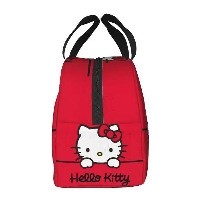 Sac à lunch personnalisé Hello Kitty Cat, glacière étanche, isotherme, boîte à bento pour femmes, enfants, pique-nique, voyage, nourriture, sacs fourre-tout