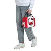 Benutzerdefinierte Hello Kitty Cat Lunchtasche, auslaufsichere Kühltasche, wärmeisoliert, Bento-Box für Frauen und Kinder, Picknick, Reise-Lebensmittel-Tragetaschen