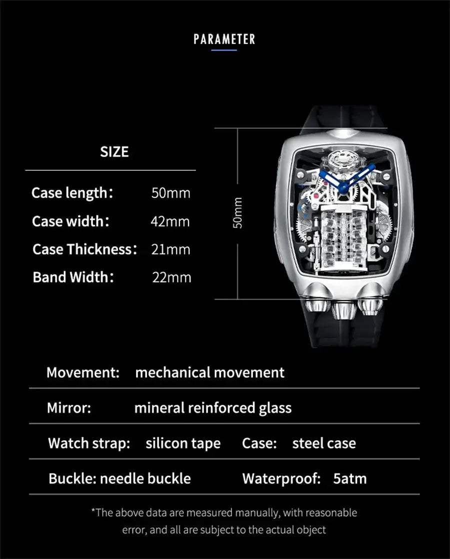 PINDU Design Mens Watches Top Brand Luxury Military Sport Men NH05 Automatic Watch Waterproof Mechanical Watches Men montre homm