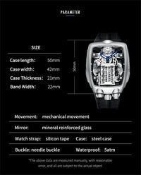 PINDU Design Mens Watches Top Brand Luxury Military Sport Men NH05 Automatic Watch Waterproof Mechanical Watches Men montre homm