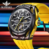 Top Luxury Men's Watches Personalized Fashion Hollow Out Fully Automatic Mechanical Watch Waterproof Luminous Wristwatch