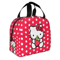 Benutzerdefinierte Hello Kitty Cat Lunchtasche, auslaufsichere Kühltasche, wärmeisoliert, Bento-Box für Frauen und Kinder, Picknick, Reise-Lebensmittel-Tragetaschen