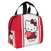 Benutzerdefinierte Hello Kitty Cat Lunchtasche, auslaufsichere Kühltasche, wärmeisoliert, Bento-Box für Frauen und Kinder, Picknick, Reise-Lebensmittel-Tragetaschen