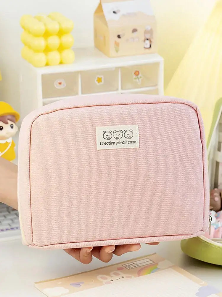 Trousses à crayons mignonnes grande capacité Kawaii sac pochette boîte pour filles fournitures de rentrée scolaire papeterie de bureau japonaise coréenne