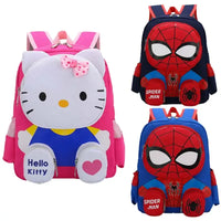 Sac à dos mignon Hello Kitty dessin animé enfants Anime Spiderman 3D sac à dos sac d'école étanche sac d'étudiant pour fille garçons