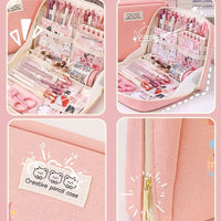 Trousses à crayons mignonnes grande capacité Kawaii sac pochette boîte pour filles fournitures de rentrée scolaire papeterie de bureau japonaise coréenne