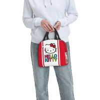 Benutzerdefinierte Hello Kitty Cat Lunchtasche, auslaufsichere Kühltasche, wärmeisoliert, Bento-Box für Frauen und Kinder, Picknick, Reise-Lebensmittel-Tragetaschen