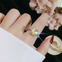 Rings For Women Bridal Wedding Anelli Trendy Jewelry Engagement Ring White Gold Color Anillos