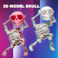 3D Printed Mini Skull: Fun & Customizable Decompression Toy (Lucky Charm!)