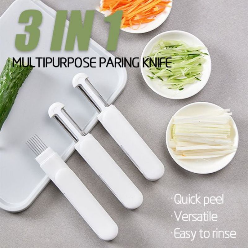 3 In 1 Multifunctional Stainless Steel Peeler