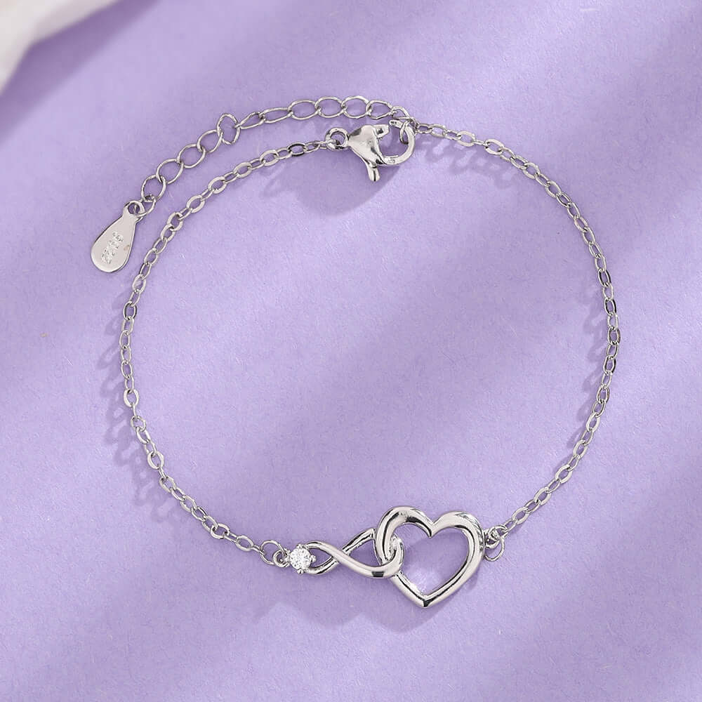 Herzförmiges Armband, Modeschmuck, vielseitiges Liebesarmband, Geschenk für die Freundin zum Valentinstag