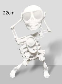 3D Printed Mini Skull: Fun & Customizable Decompression Toy (Lucky Charm!)